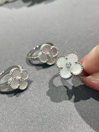 Lumi® CLOVER SILBER-PERLMUTT-DIAMANTRING