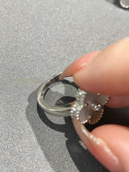 Lumi® CLOVER SILBER-PERLMUTT-DIAMANTRING