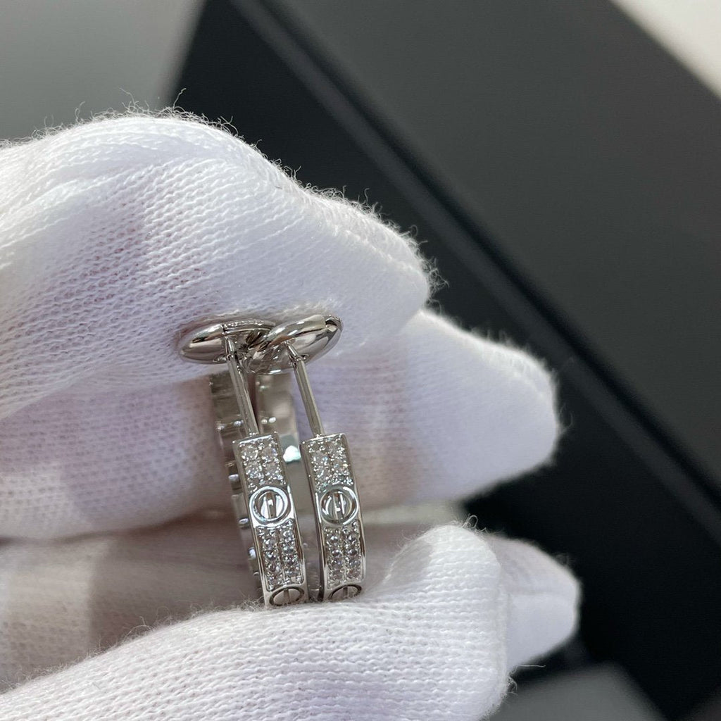 Lumi® LOVE DIAMANT SILBERNE CREOLEN