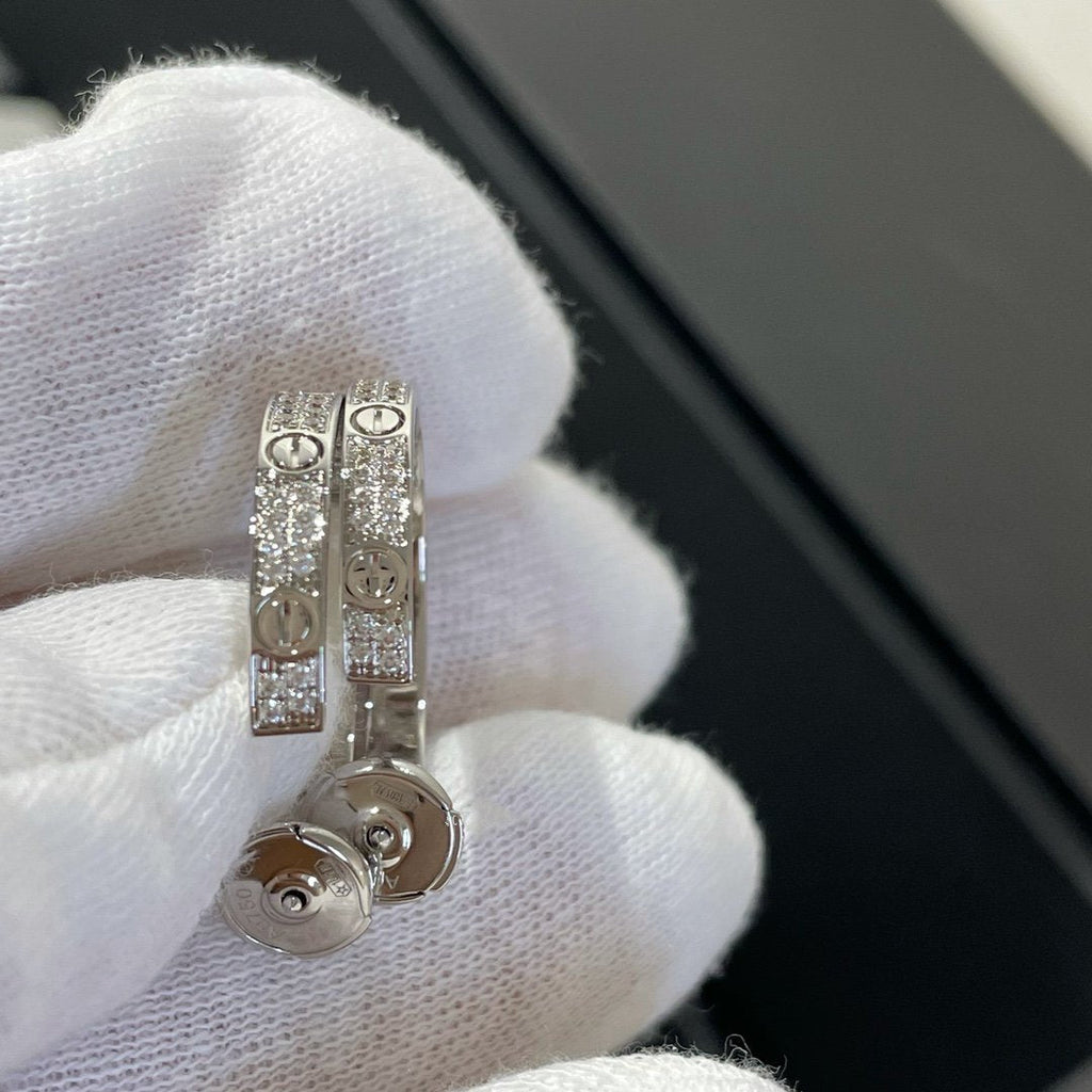 Lumi® LOVE DIAMANT SILBERNE CREOLEN