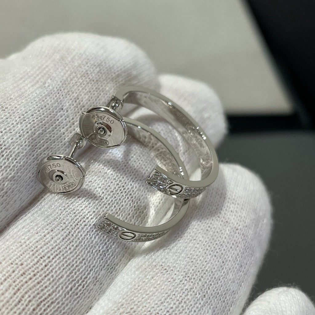 Lumi® LOVE DIAMANT SILBERNE CREOLEN