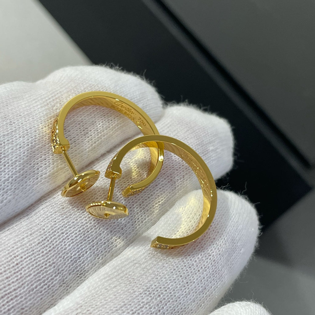Lumi LOVE DIAMANT GOLDENE CREOLEN