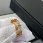 Lumi LOVE DIAMANT ROSA GOLDENE CREOLEN