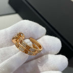 Lumi LOVE DIAMANT ROSA GOLDENE CREOLEN