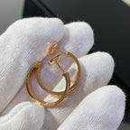Lumi LOVE DIAMANT ROSA GOLDENE CREOLEN
