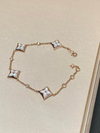 Lumi® STAR 4 MOTIF MOP DIAMOND PINK GOLD ARMBAND