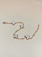 Lumi® STAR 4 MOTIF MOP DIAMOND PINK GOLD ARMBAND