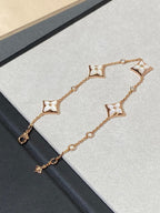 Lumi® STAR 4 MOTIF MOP DIAMOND PINK GOLD ARMBAND