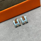 Lumi POP H SKY BLUE STUD EARRINGS