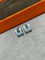 Lumi POP H SKY BLUE STUD EARRINGS