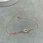 Lumi® FORCE 10-Diamanten-Kettenglied-Armband aus Roségold