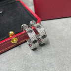 Lumi LOVE Ohrringe aus Keramik mit Diamantbesatz und Silber