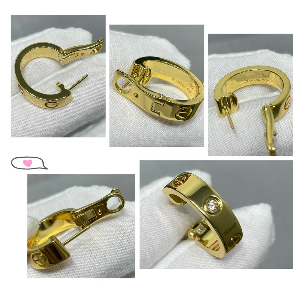 Lumi's LOVE 5,5 mm 1 Diamant-Ohrringe