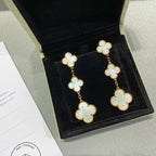 Lumi® CLOVER MOP 3 MOTIFS GOLD EARRINGS 