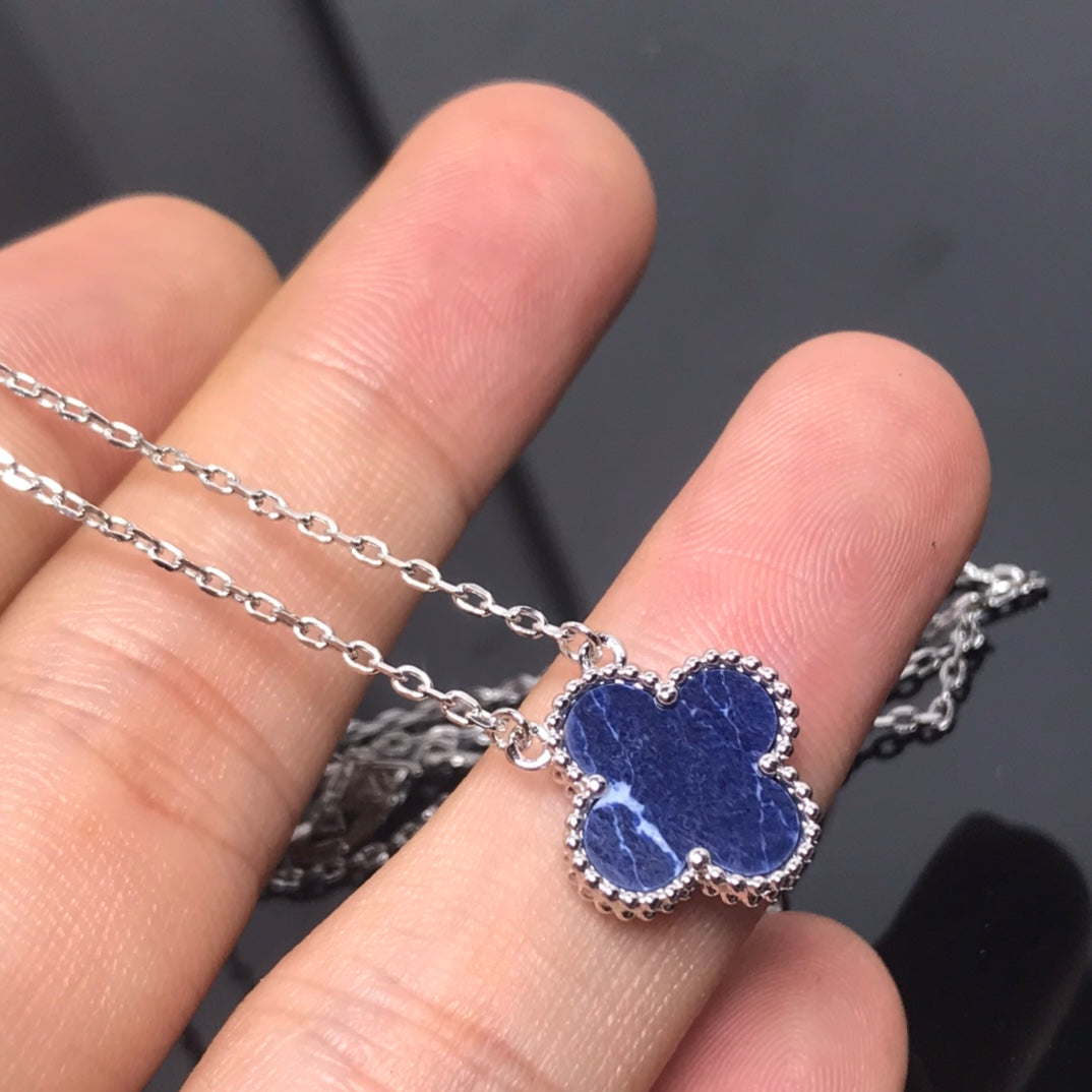 Lumi® CLOVER PIETERSIT SILBER LANGE KETTE