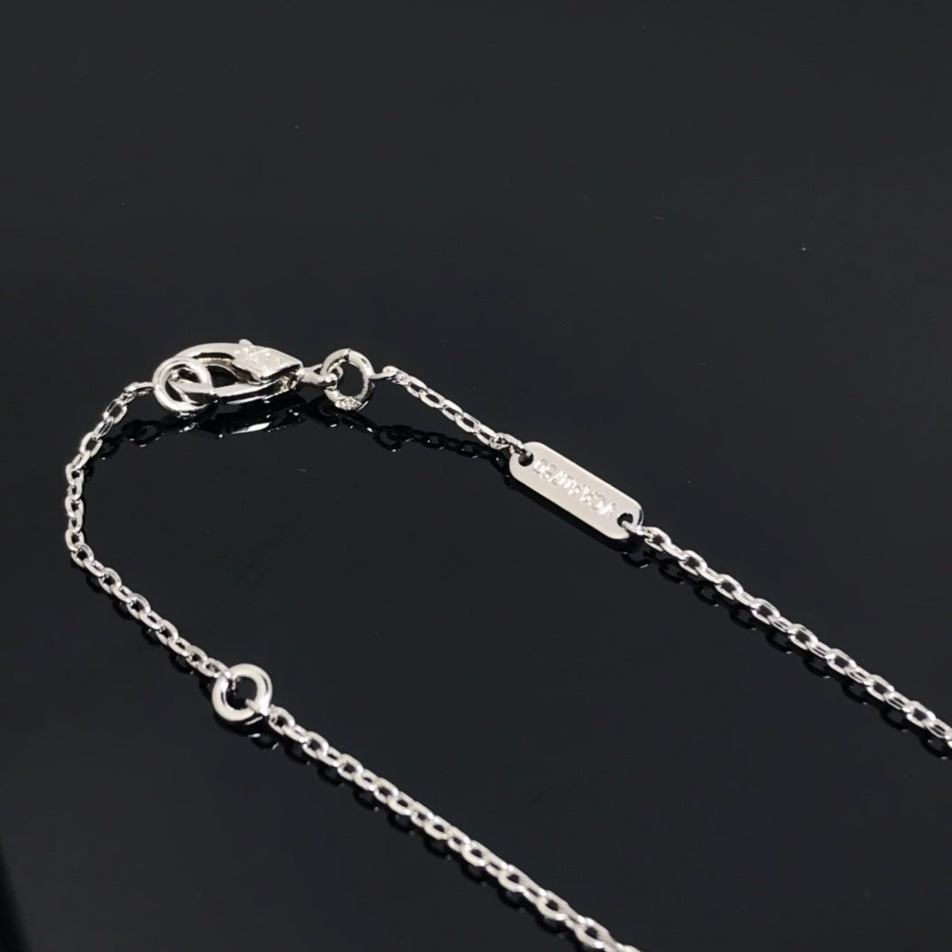 Lumi® CLOVER PIETERSIT SILBER LANGE KETTE