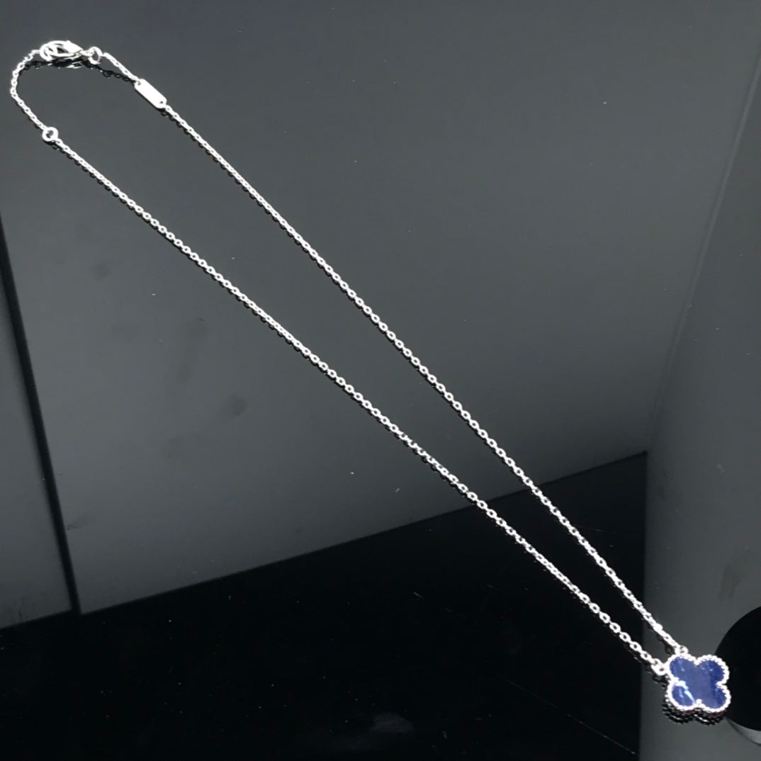 Lumi® CLOVER PIETERSIT SILBER LANGE KETTE