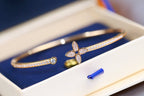 Lumi IDYLLE OFFENES ARMBAND IN ROSA GOLD MIT DIAMANTENBESETZUNG