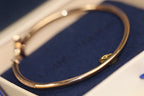 Lumi IDYLLE OFFENES ARMBAND IN ROSA GOLD MIT DIAMANTENBESETZUNG
