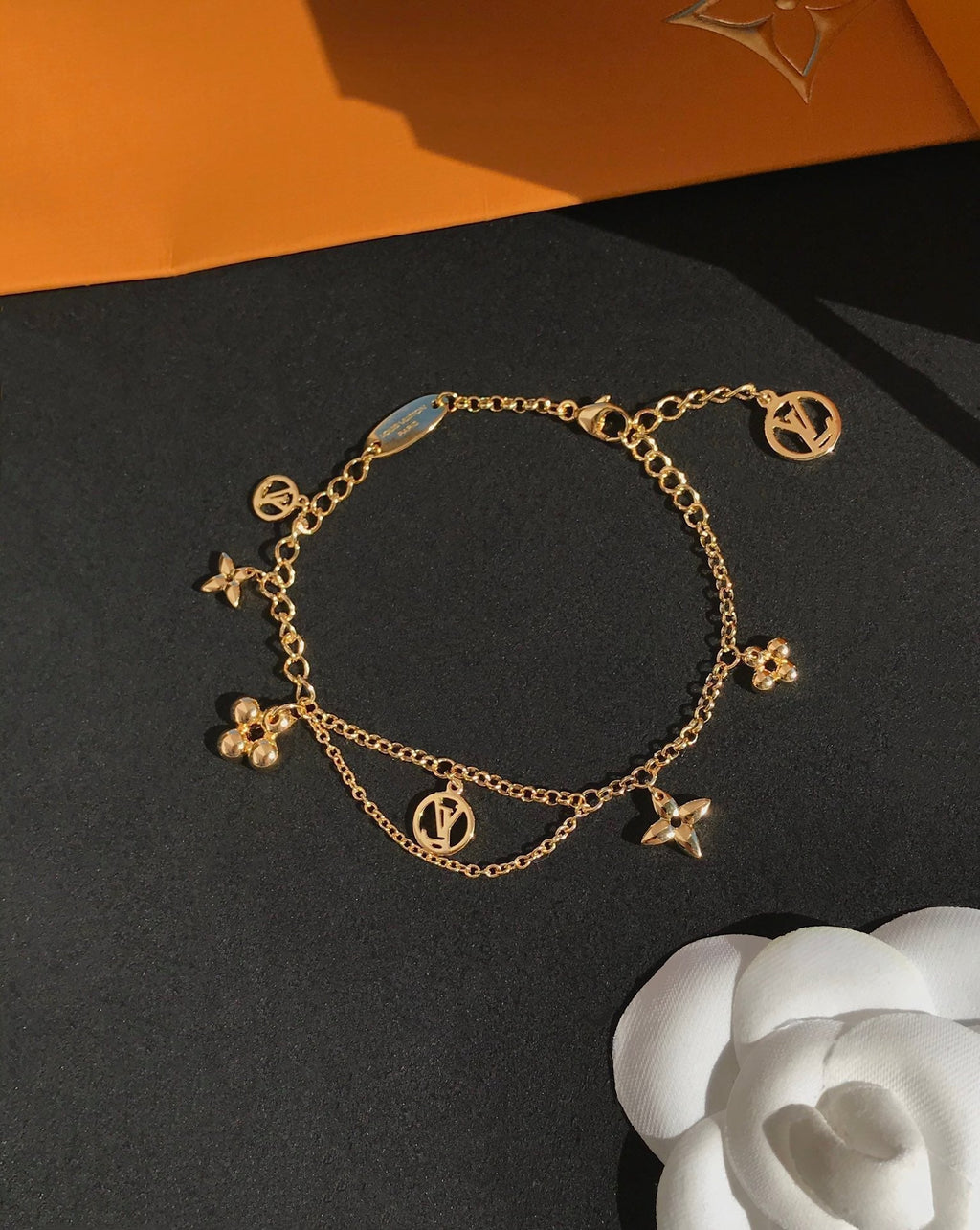 Lumi® Blooming Pink Gold Mop Armband