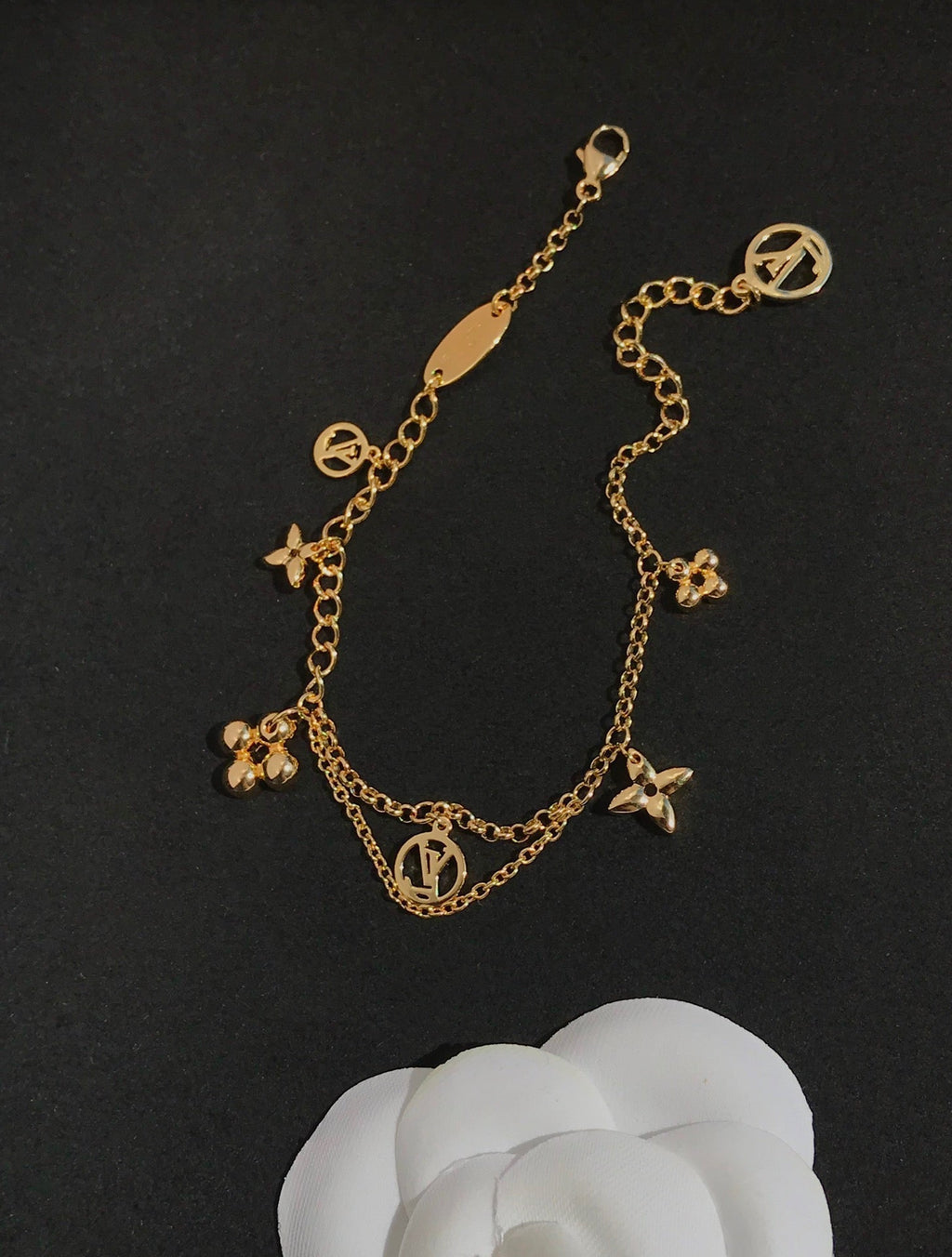 Lumi® Blooming Pink Gold Mop Armband