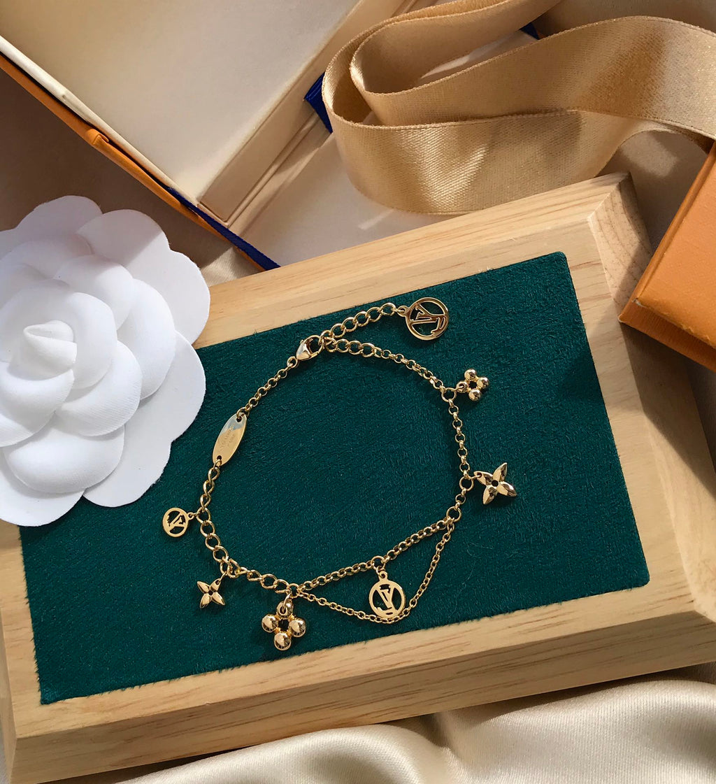 Lumi® Blooming Pink Gold Mop Armband