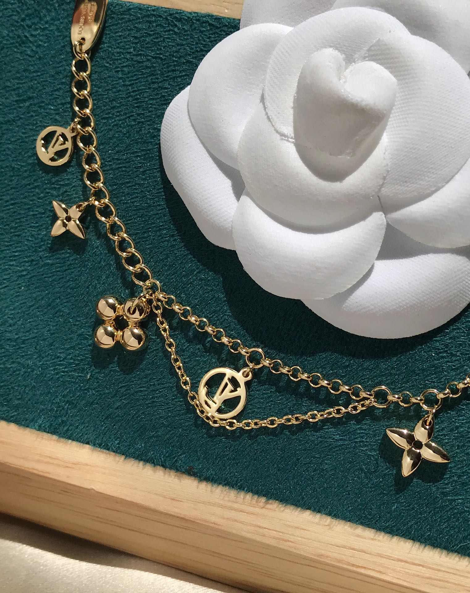 Lumi® Blooming Pink Gold Mop Armband