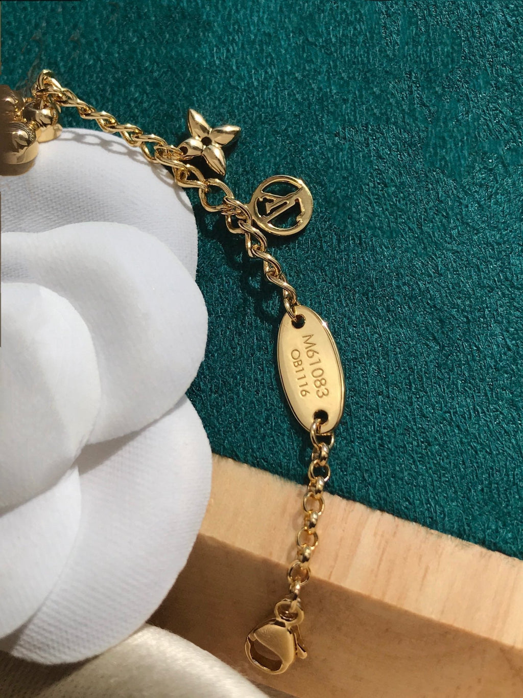Lumi® Blooming Pink Gold Mop Armband