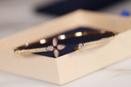 Lumi IDYLLE GOLD OFFENES ARMBAND MIT DIAMANTENBESETZUNG