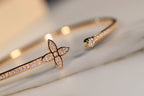 Lumi IDYLLE GOLD OFFENES ARMBAND MIT DIAMANTENBESETZUNG