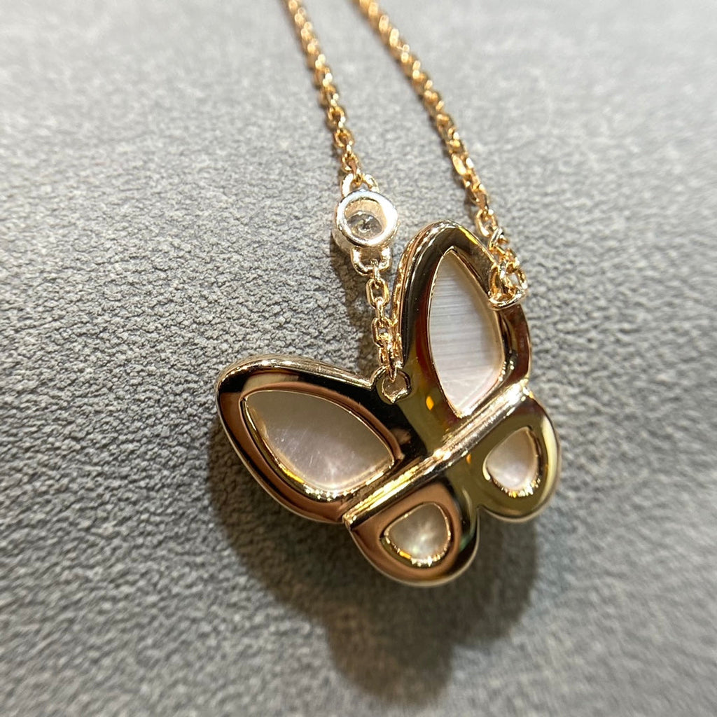 ¡®Lumi¡¯BUTTERFLY MOP DIAMOND NECKLACE