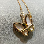 ¡®Lumi¡¯BUTTERFLY MOP DIAMOND NECKLACE
