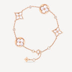 Lumi® Armband mit Stern und Sonne, 4 Motive, weiß, rosa, goldfarben 