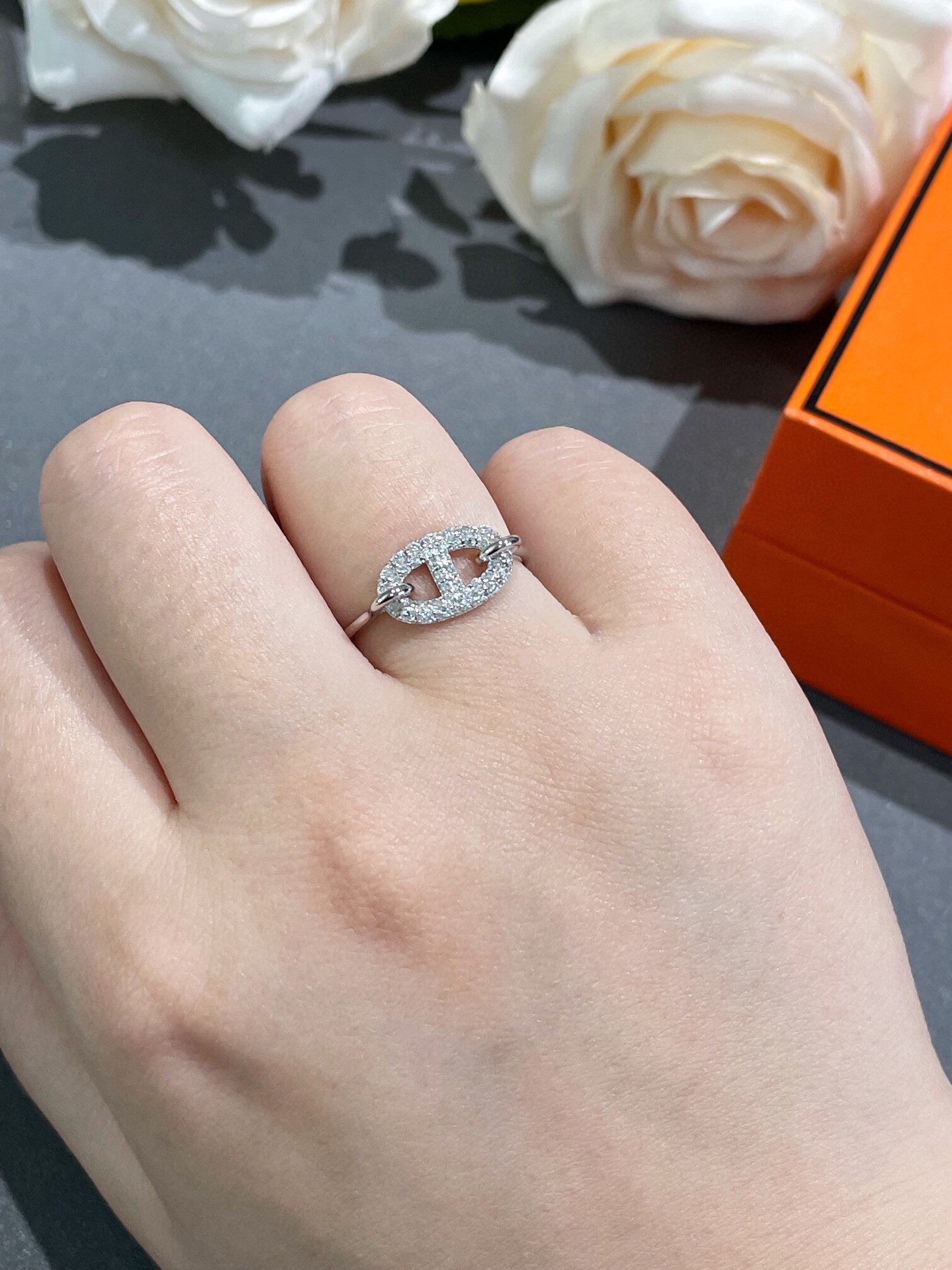 ¡®Lumi¡¯RONDE KLEINER DIAMANTRING
