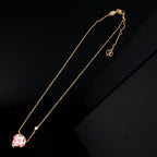 ¡®Lumi¡¯COLOR BLOSSOM PINK MOP SUN GOLD HALSKETTE
