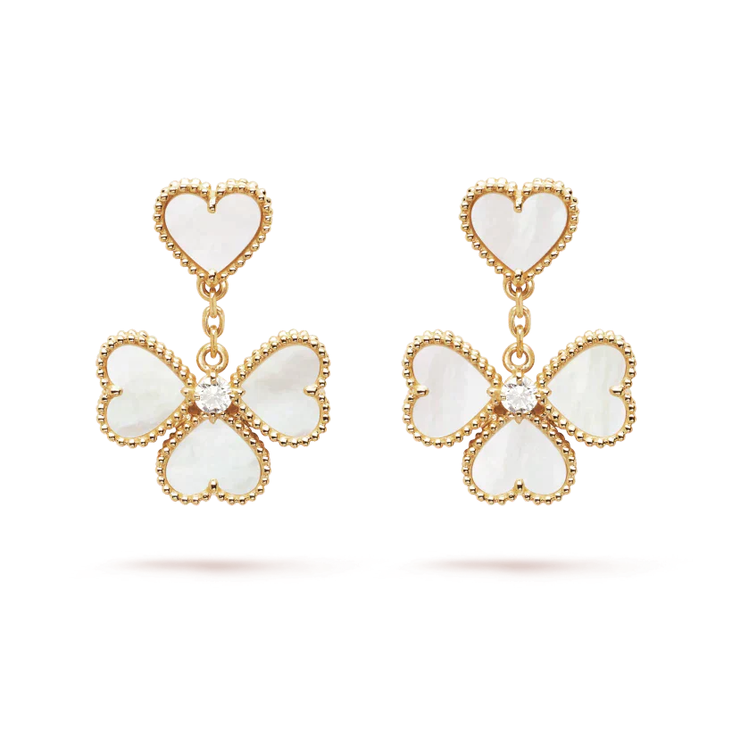 Lumi® CLOVER SWEET WHITE MOP OHRRINGE