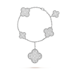 Lumi® CLOVER 6 MOTIFS SILBERNES DIAMANT-ARMBAND