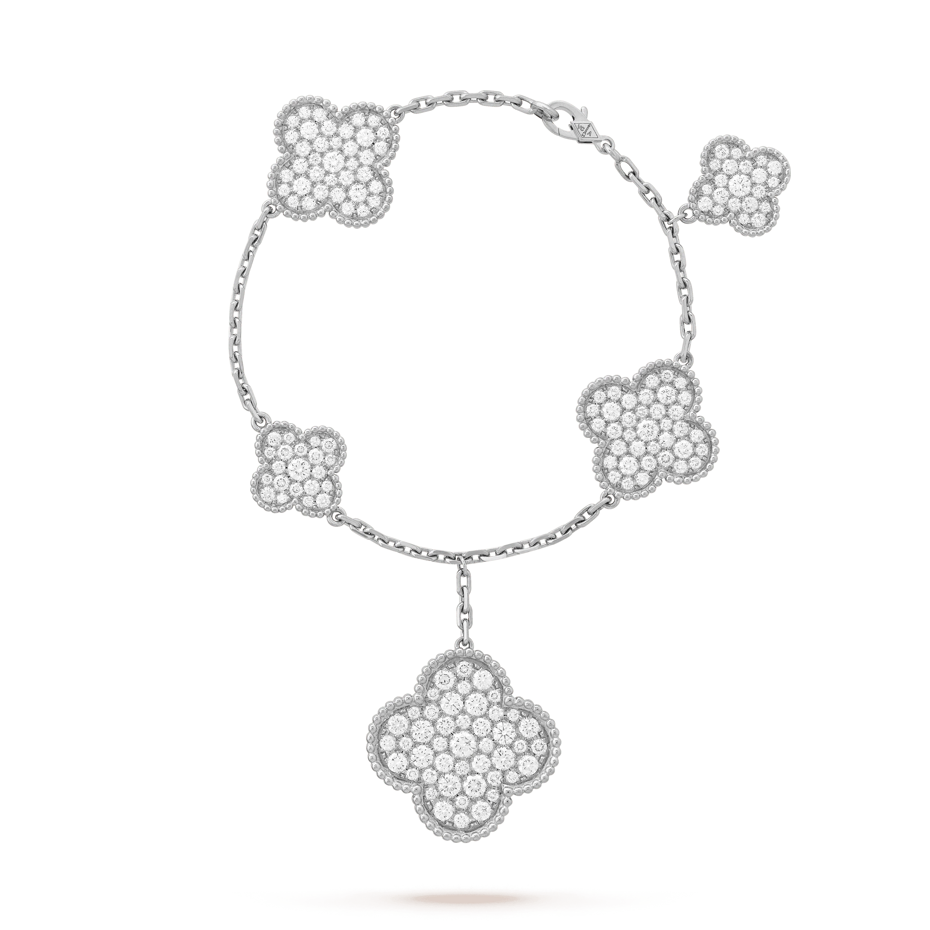 Lumi® CLOVER 6 MOTIFS SILBERNES DIAMANT-ARMBAND