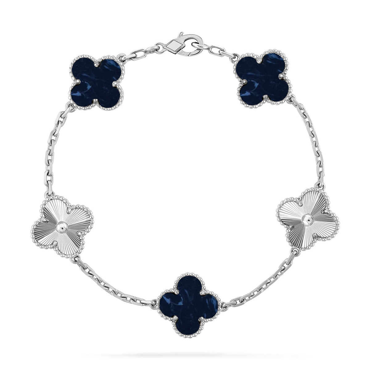 [Lumi jewelry]CLOVER 5 MOTIF PIETERSITE BRACELET COLLECTION