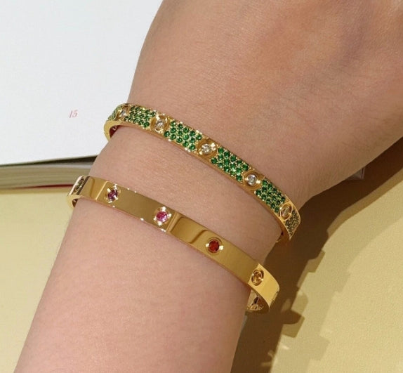 [Imperial] 26 NEW EXCLUSIVE LOVE BRACELETS 6.1MM DIAMOND-PAVED 10 BIG DIAMONDS