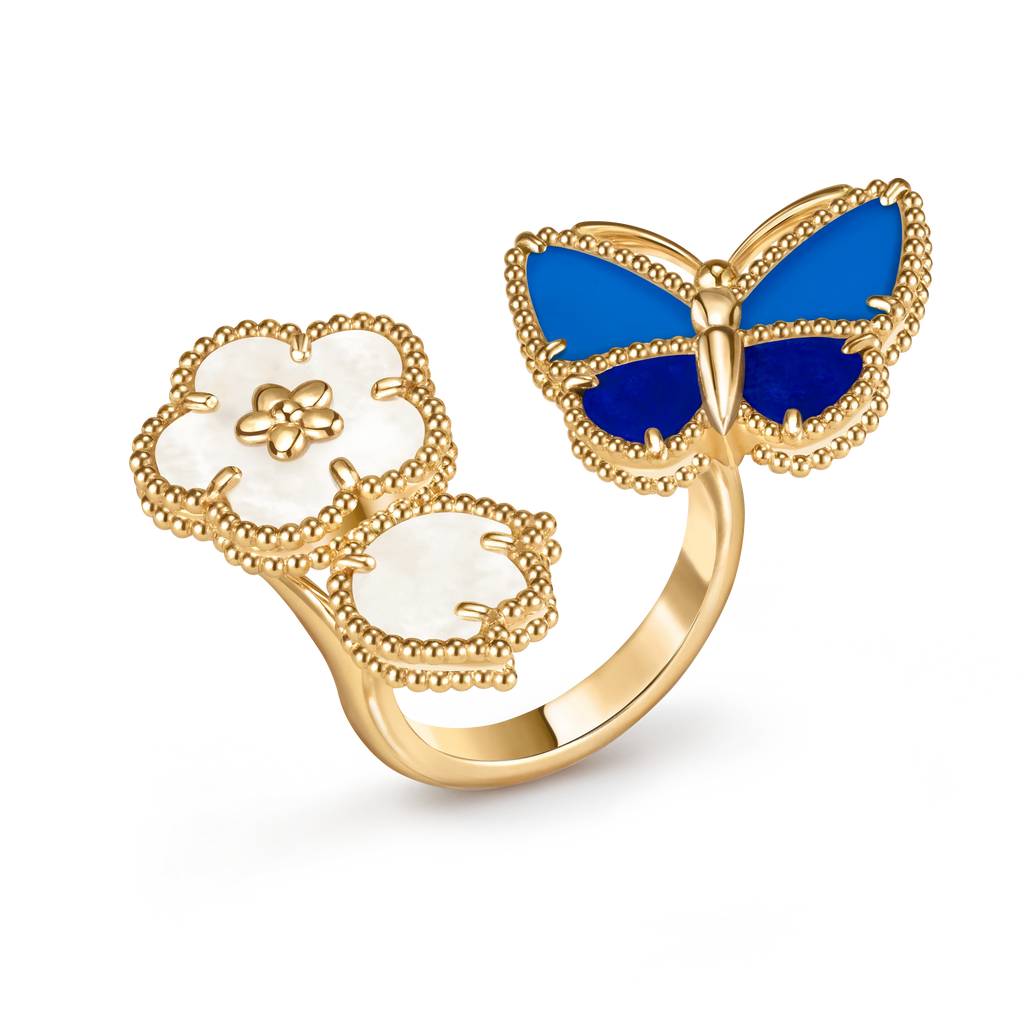 [Lumi Jewelry]2026 NEW MODEL SPRING LUCKY 3 MOTIF GOLD RING