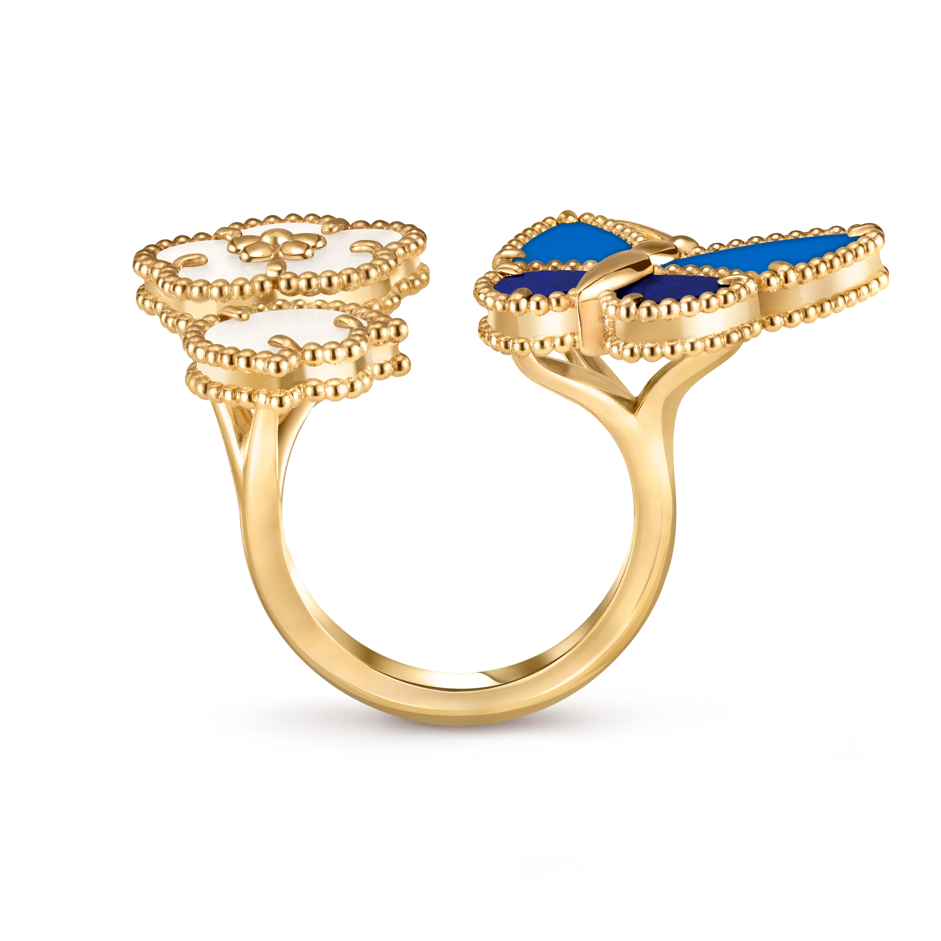 [Lumi Jewelry]2026 NEW MODEL SPRING LUCKY 3 MOTIF GOLD RING