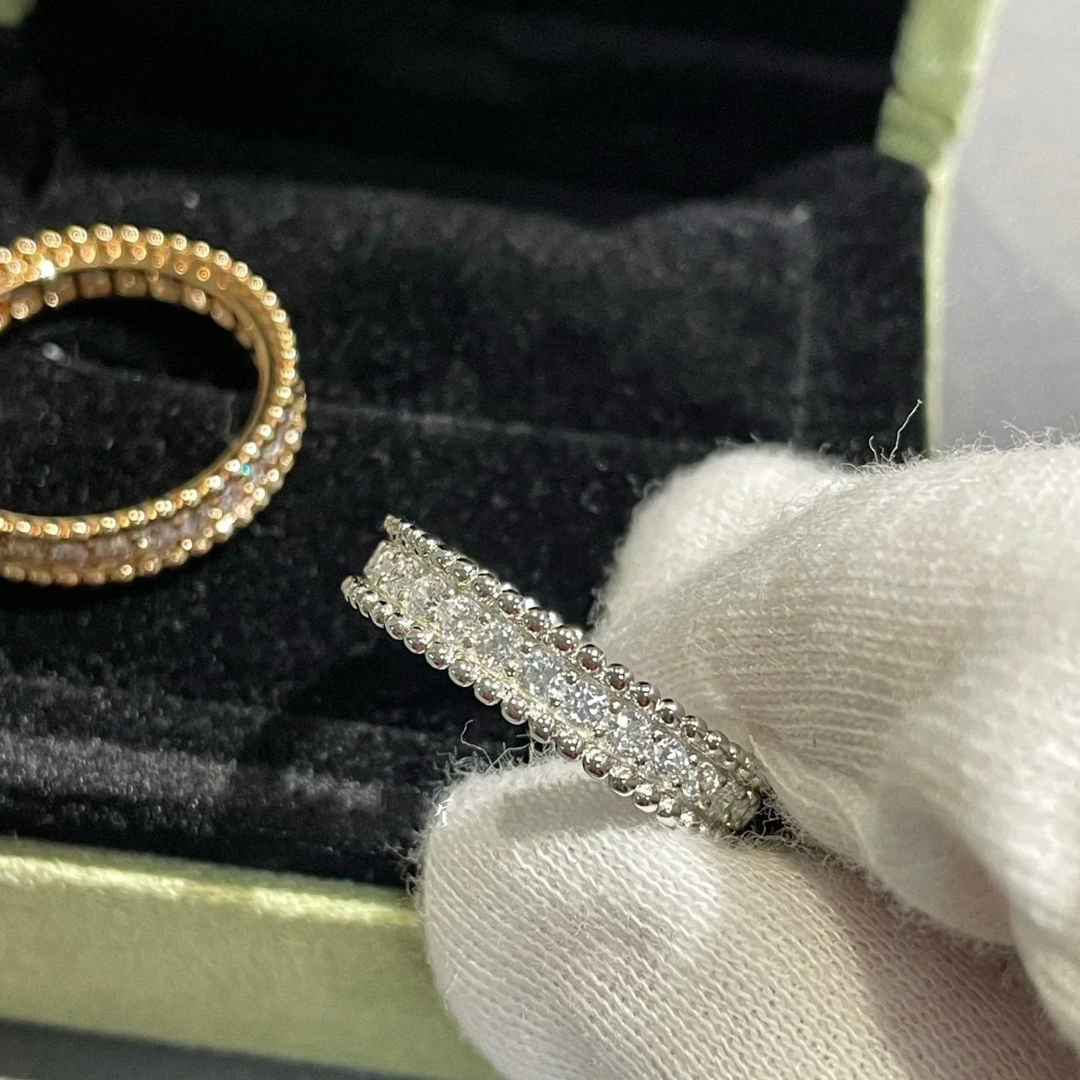 Lumi® PERLEE DIAMANT-ROSÉGOLD-RING