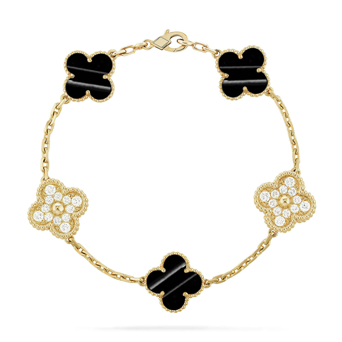 [Lumi jewelry] CLOVER 5 MOTIF PULSAR STONE BRACELET COLLECTION