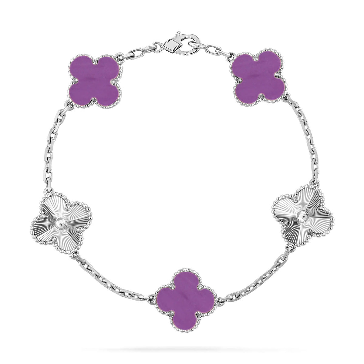 [Lumi]New  CLOVER 5 MOTIF VIOLET BRACELET COLLECTION