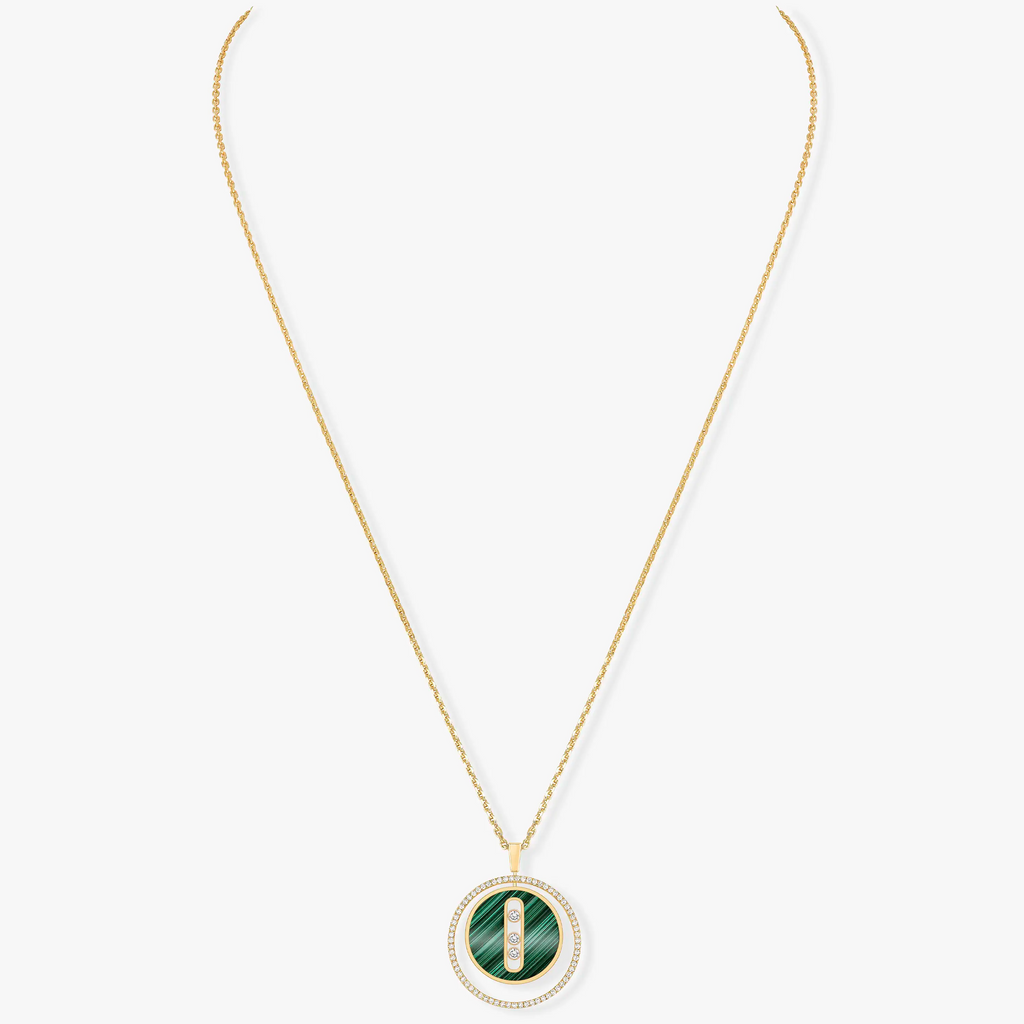 [Imperial] MOVE 3 DIAMOND MALACHITE GOLD DIAMOND NECKLACE