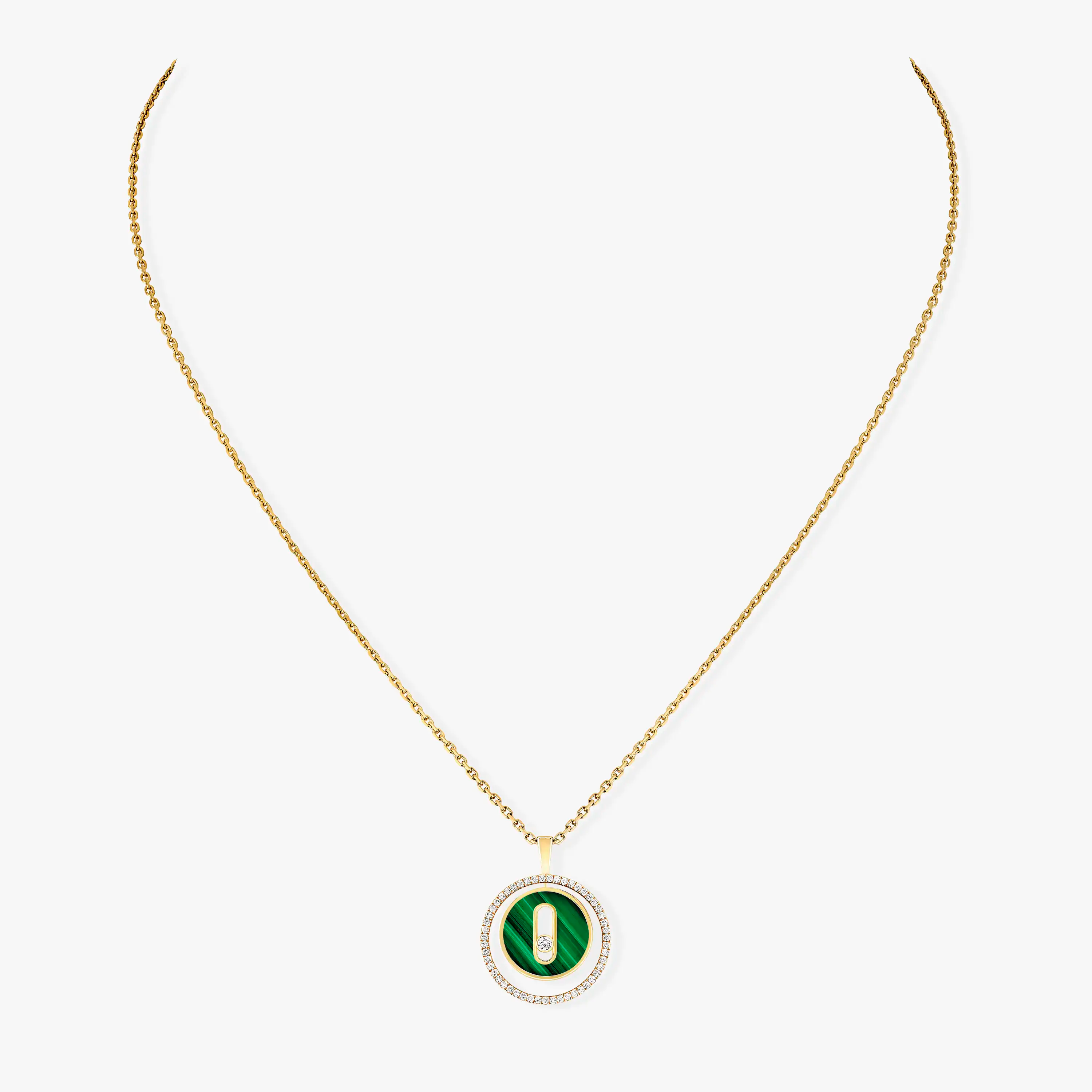 [Imperial] MOVE 1 DIAMOND MALACHITE GOLD DIAMOND NECKLACE
