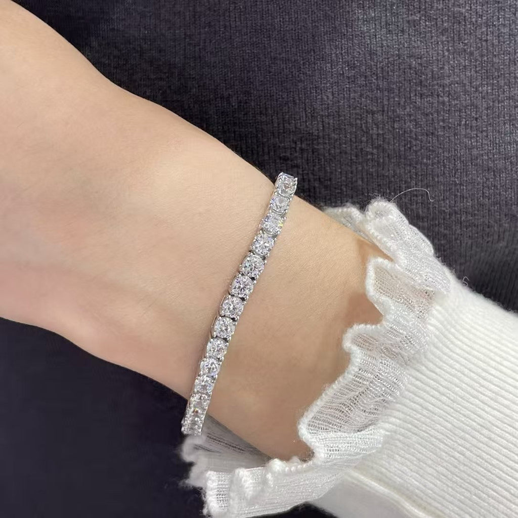 [¡®Lumi¡¯]TENNISARMBAND MIT VOLLDIAMANT-BESETZUNG