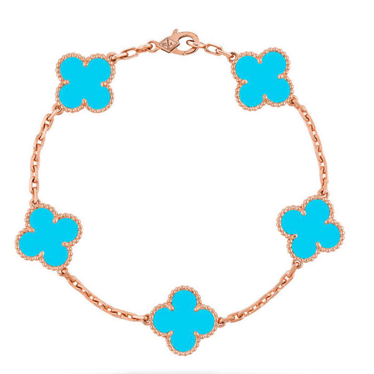 [Lumi]New  CLOVER 5 MOTIF TURQUOISE BRACELET COLLECTION