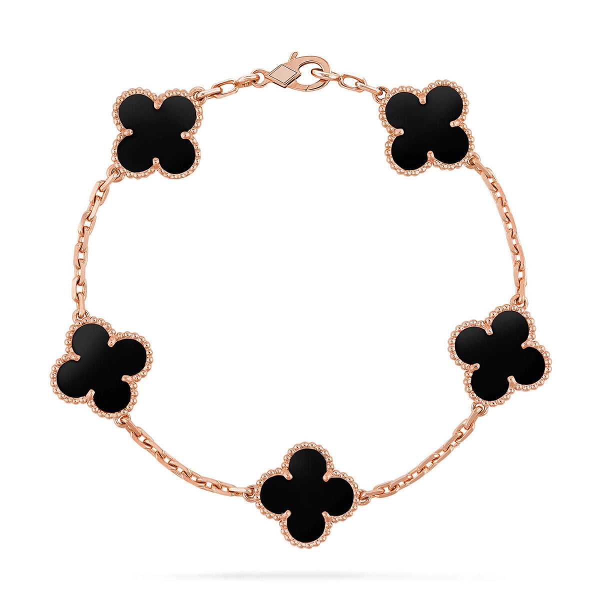 [Lumi]New  CLOVER 5 MOTIF ONYXS BRACELET COLLECTION
